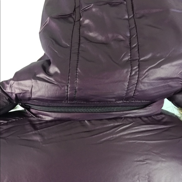 NEW puffer insulated coat w/ faux fur hood - Picture 6 of 8